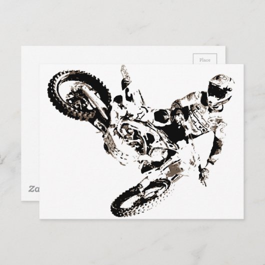 アートモトポップ・アートのクロスモトキュールスポーツ ポストカード (正面/裏面)