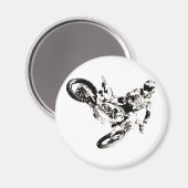 アートモトポップ・アートのクロスモトキュールスポーツ マグネット (正面/裏面)