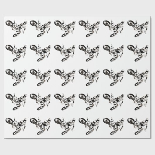 アートモトポップ・アートのクロスモトキュールスポーツ ラッピングペーパー (フラット)