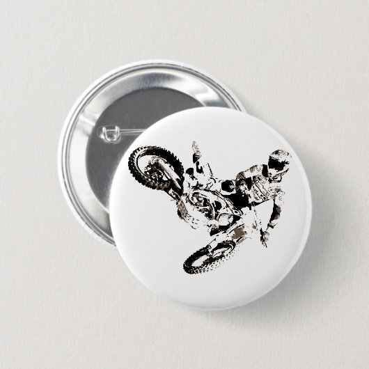 アートモトポップ・アートのクロスモトキュールスポーツ 缶バッジ (正面&裏面)