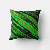 アートユニークの斜め緑の爆発 クッション (裏面)