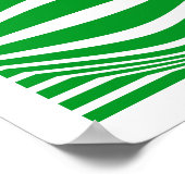 アートラインと球体01 – 緑と白 ポスター (角)