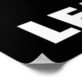 アートリーやる気を起こさせるダリースウルフブラックレッド ポスター (角)