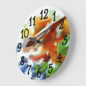 アートルー絵を描ムデザインベッドルームドームウォールクロック ラージ壁時計 (傾斜)