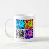 アートレディポップ・アートのリバティニューヨークシティ コーヒーマグカップ (左)