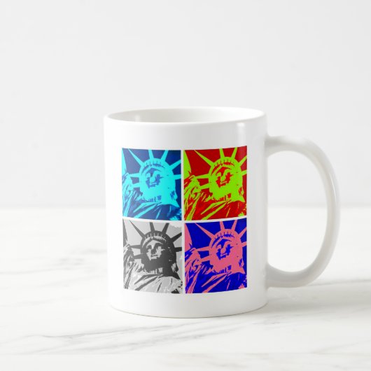 アートレディポップ・アートのリバティニューヨークシティ コーヒーマグカップ (右)
