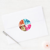 アートレディポップ・アートのリバティニューヨークシティ ラウンドシール (封筒)