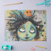 アートレディ魅力的ーと動揺して 薄葉紙 (クラフト)