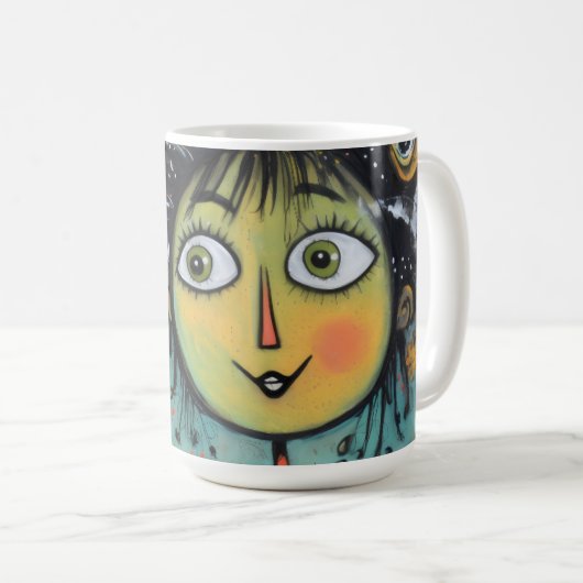 アートレディ 17 愛らしいけれど憂鬱な コーヒーマグカップ (正面右)
