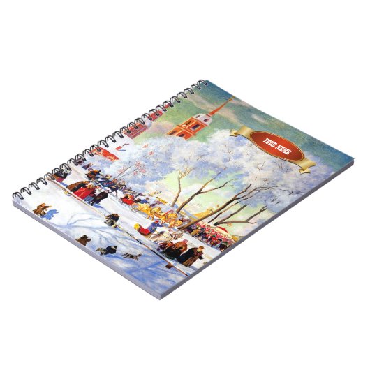 アートロシアのクリスマスギフト手帳 ノートブック (左側)