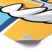 アートワークおもしろいイラストレーション間抜けグースジュース ポスター (角)