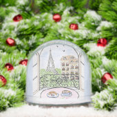 アートワークお洒落パリエッフェルタワーで写真を追加 (クリスマス)