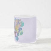 アートワークお洒落 フロストグラスマグカップ (正面右)