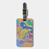 アートワークお洒落 ラゲッジタグ (正面縦)