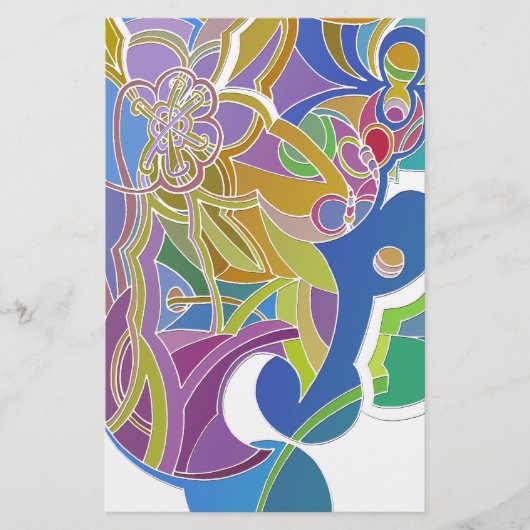 アートワークお洒落 便箋 (正面)