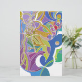 アートワークお洒落 便箋 (スタンド正面)