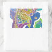 アートワークお洒落 長方形シール (バッグ)