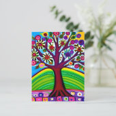 アートワークかわいらしお洒落 | AIで生成されたアート ポストカード (スタンド正面)