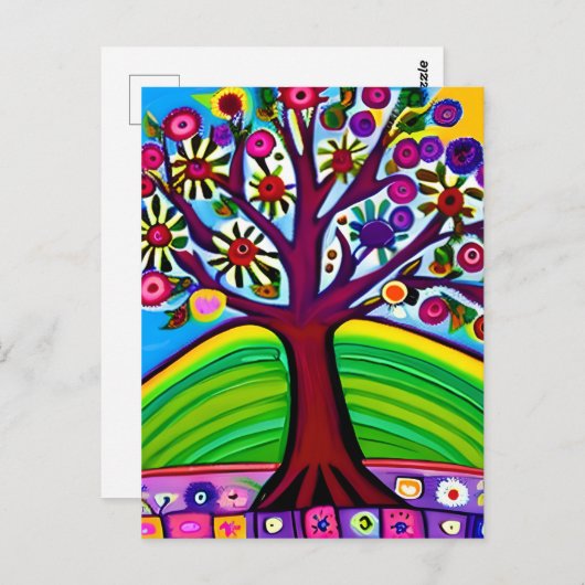 アートワークかわいらしお洒落 | AIで生成されたアート ポストカード (正面/裏面)