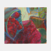 アートワークのアップロード |次カスタムへ絵画変更 フリースブランケット (正面(横))