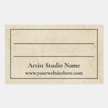 アートワークのパーチメントバックラベルステッカー