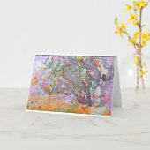 アートワークの挨拶状 カード (黄色い花)