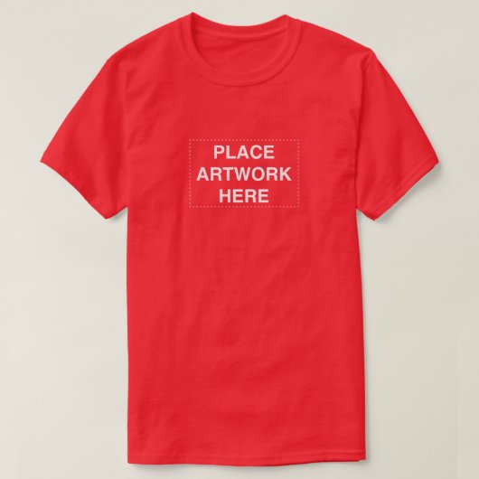 アートワークをここに配置おもしろいデザイン Tシャツ (デザイン正面)