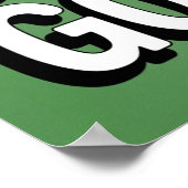 アートワークイラストレーションがガチョウではない間抜け ポスター (角)