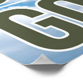 アートワークイラストレーションがガチョウではない間抜け ポスター (角)