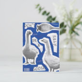 アートワークイラストレーションがガチョウではない間抜け ポストカード (スタンド正面)