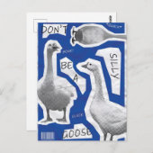 アートワークイラストレーションがガチョウではない間抜け ポストカード (正面/裏面)