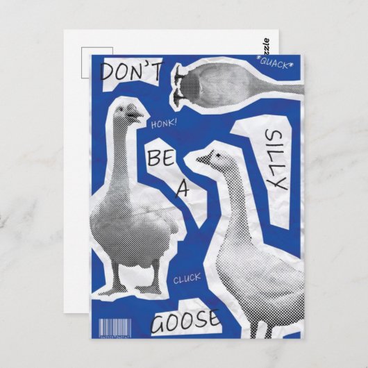 アートワークイラストレーションがガチョウではない間抜け ポストカード (正面/裏面)