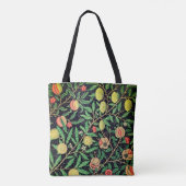 アートワークカラフル-ヴィンテージフルーツパターン トートバッグ (裏面)