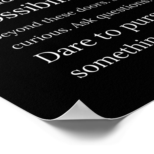 アートワークギフト先生と教室引用文 ポスター (角)