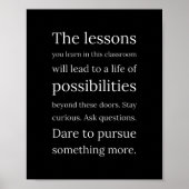 アートワークギフト先生と教室引用文 ポスター (正面)