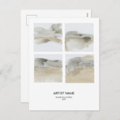 アートワークコラージアーティストポストカードテンプレート シーズンポストカード (正面/裏面)