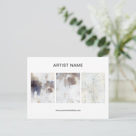 アートワークコラージアーティストポストカードテンプレート ポストカード (スタンド正面)
