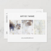 アートワークコラージアーティストポストカードテンプレート ポストカード (正面/裏面)