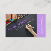 アートワークショップパープルアーティスト名刺 名刺 (正面)