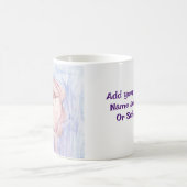 アートワークパーソナライズされたスケッチが可愛い子 コーヒーマグカップ (中央)