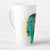 アートワーク内の反射 カフェラテマグ (左アングル)