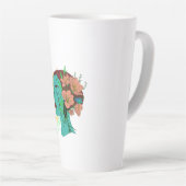 アートワーク内の反射 カフェラテマグ (右アングル)