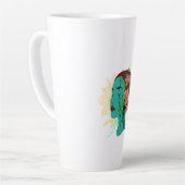 アートワーク内の反射 カフェラテマグ (左アングル)