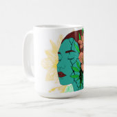 アートワーク内の反射 コーヒーマグカップ (正面左)