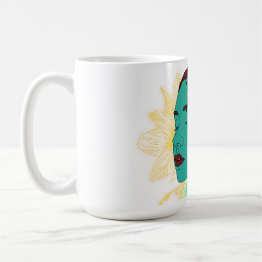 アートワーク内の反射 コーヒーマグカップ (左)