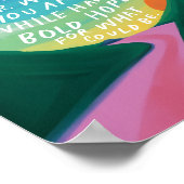 アートワーク感動的を励まカラフルす ポスター (角)