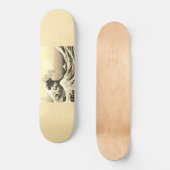 アートワーク日本のの波絵画の動き スケートボード (正面)