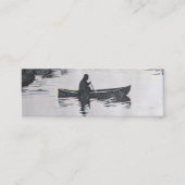 、アートワーク湖の名刺でカヌーをこぎます、芸術 スキニー名刺 (正面)