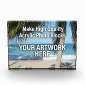 アートワーク用のアクリルフォトブロック フォトブロック (正面)