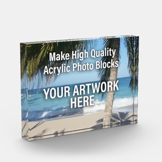アートワーク用のアクリルフォトブロック フォトブロック (左)